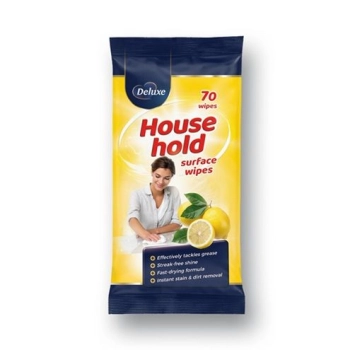 Deluxe – chusteczki uniwersalne do czyszczenia 70 szt. | HURT 480 opakowań